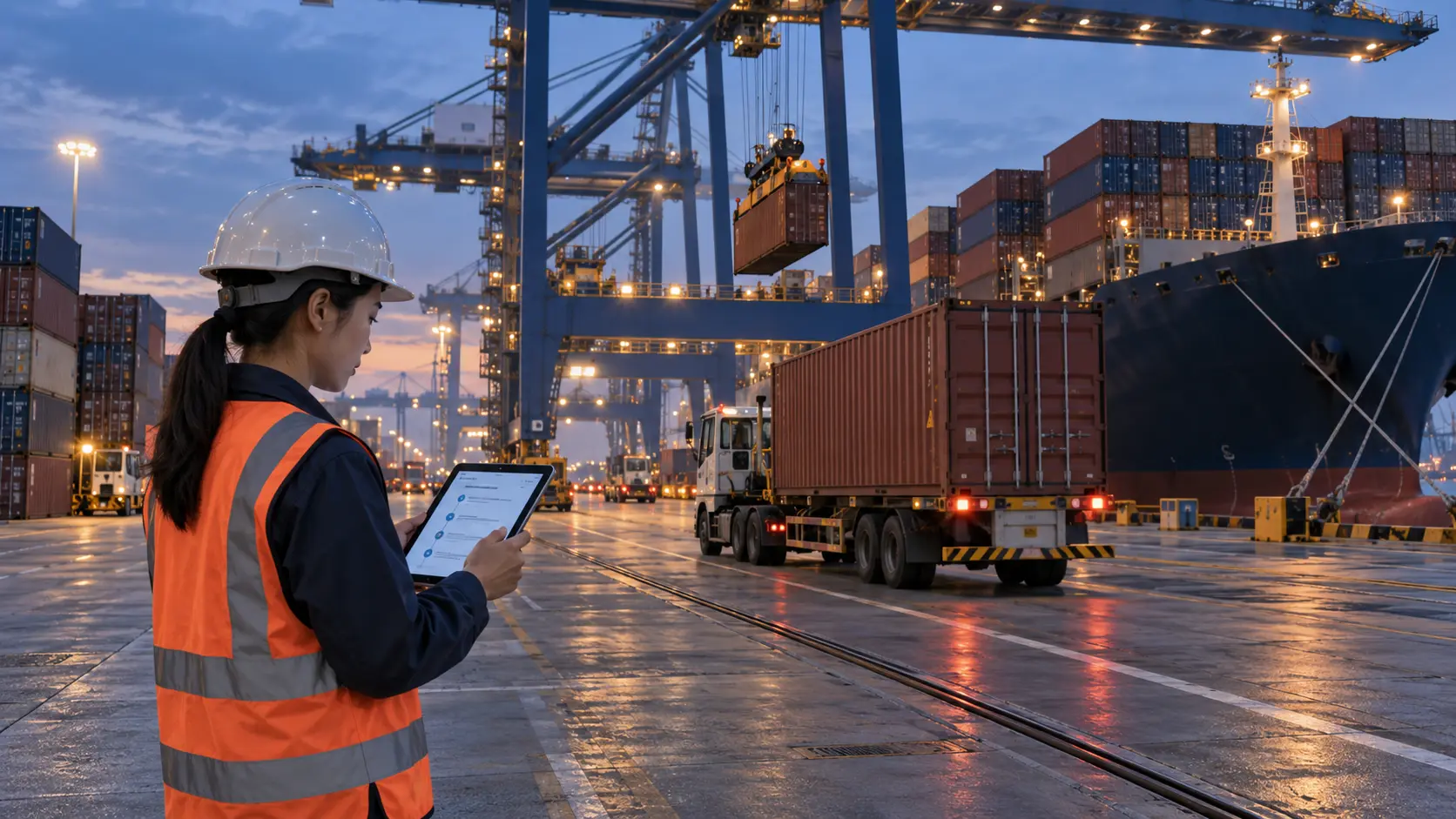 Port operations after China customs release