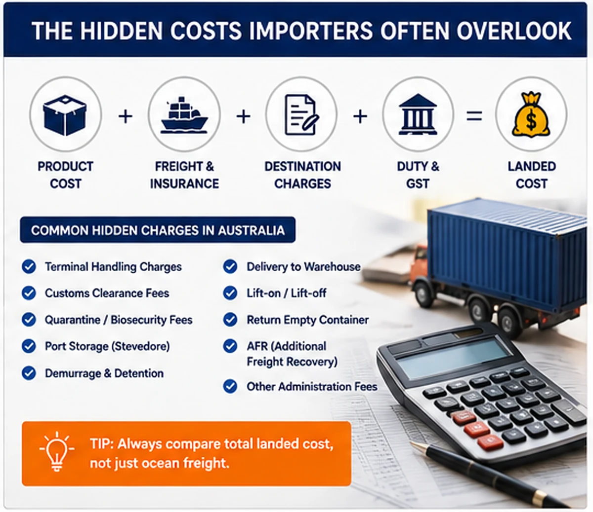 Hidden costs Australian importers often overlook when importing from China